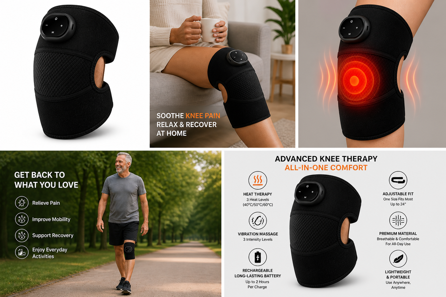 Arvello ReliefWrap™ Knee Massager